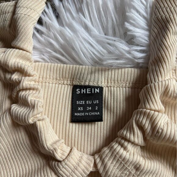 SHEIN Dresses 2 Total Green Cream Stretchy Sexy Womens Size XS - Picture 8 of 9